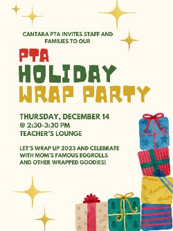 PTA Holiday Wrap Party